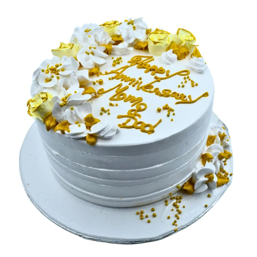 Simply Wedding Anniversary Cake