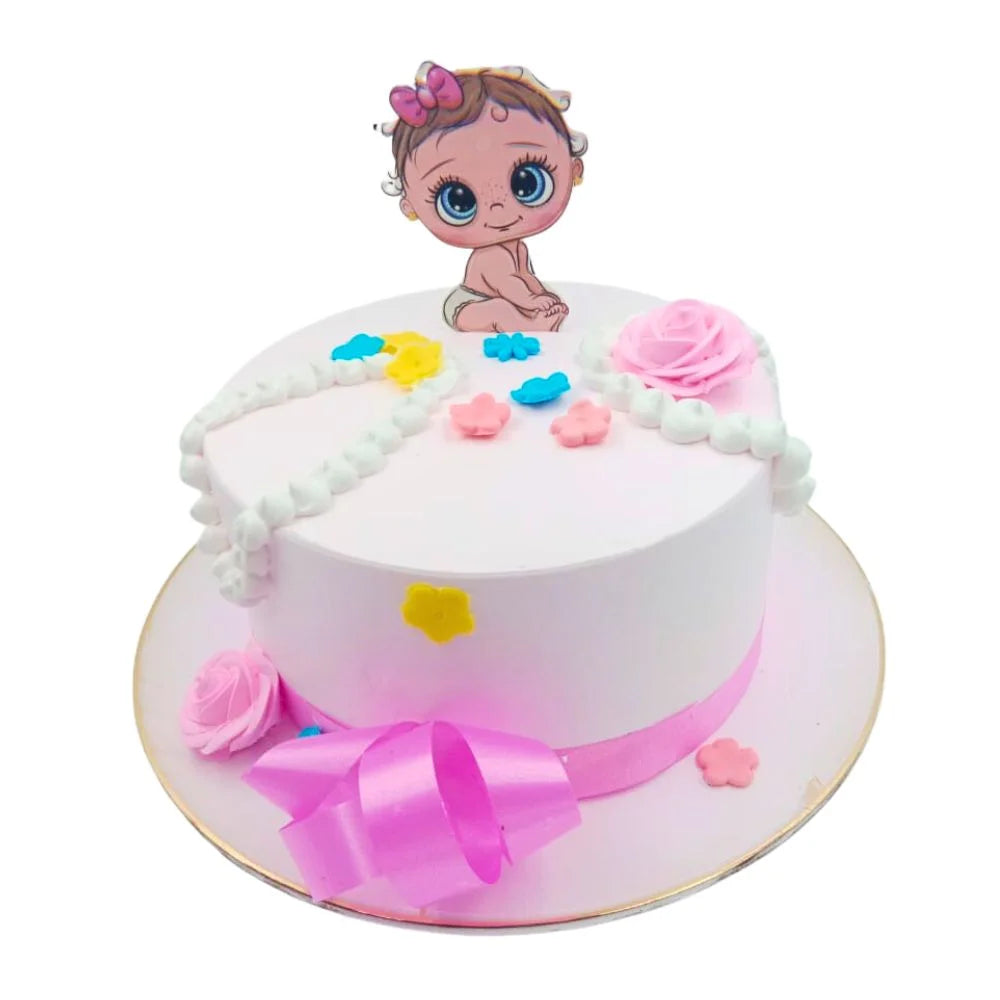 Cute New Born Baby Cake