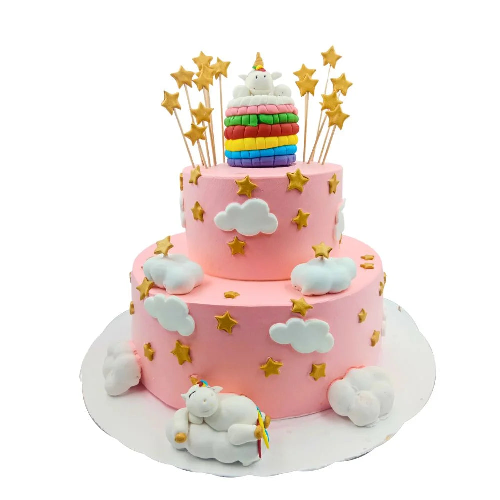 Cloud Unicorn Theme Cake