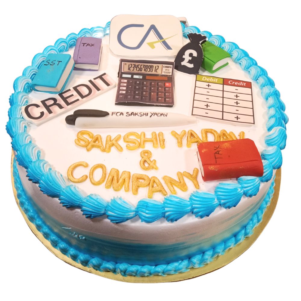 Chartered Accountant Cream Cake