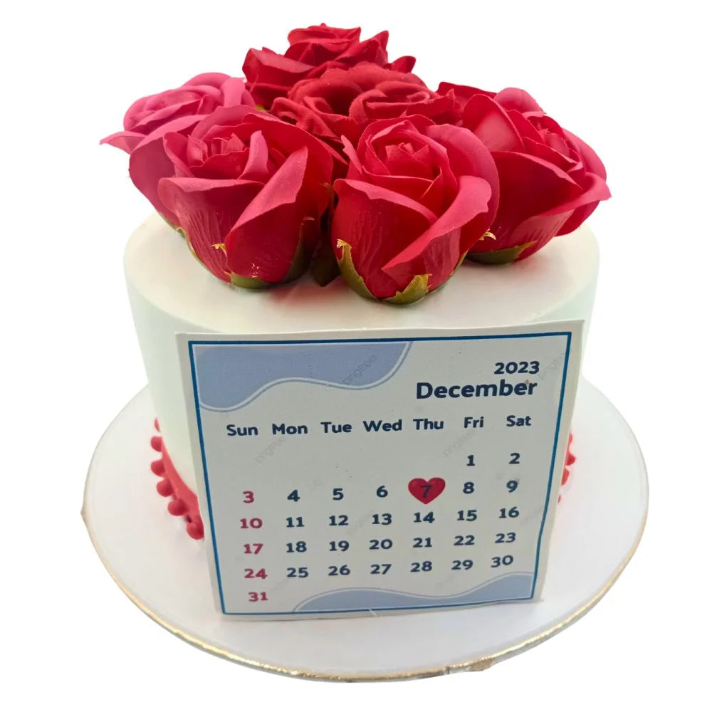 Calendar Style Anniversary Cake