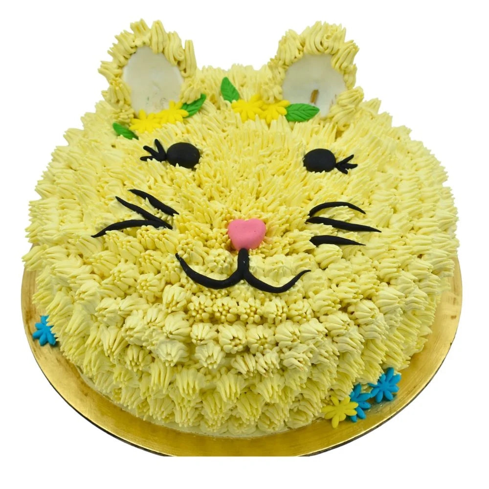 Cute Cat Cake Pineapple Flavour