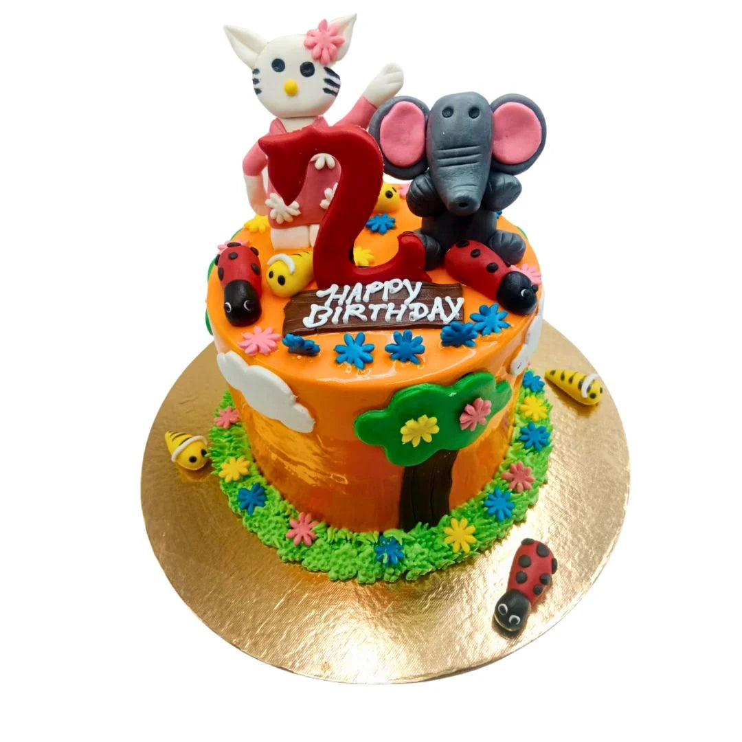 Kids Jungle Theme Cake