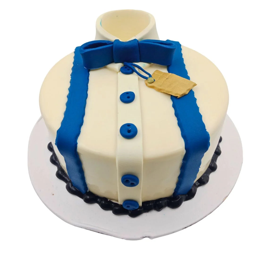 Blue Bow Cake