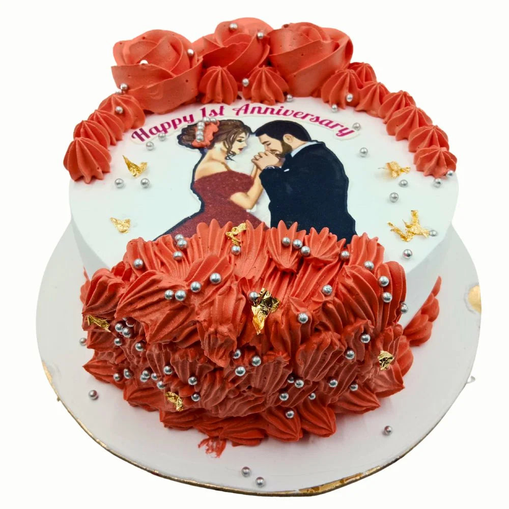 1st Wedding Anniversary Cake