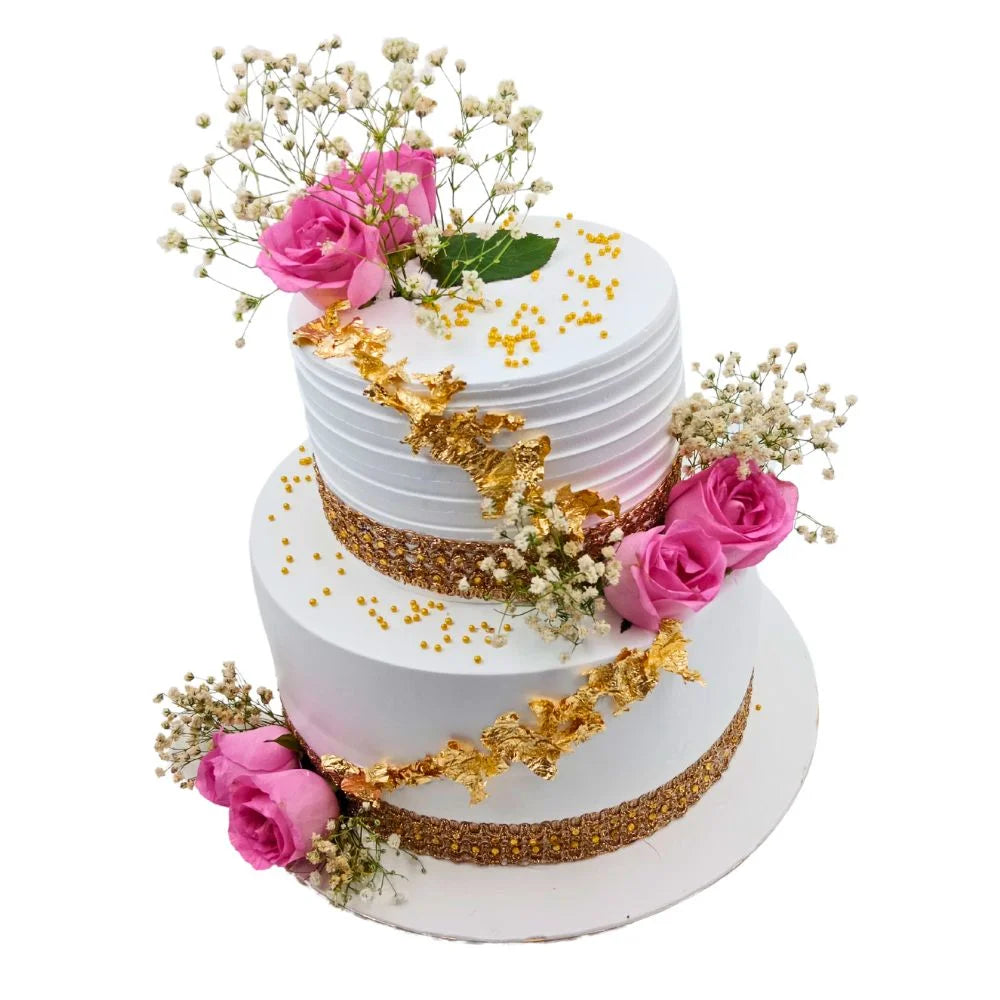 Beautiful 2 Tier  Wedding Cake