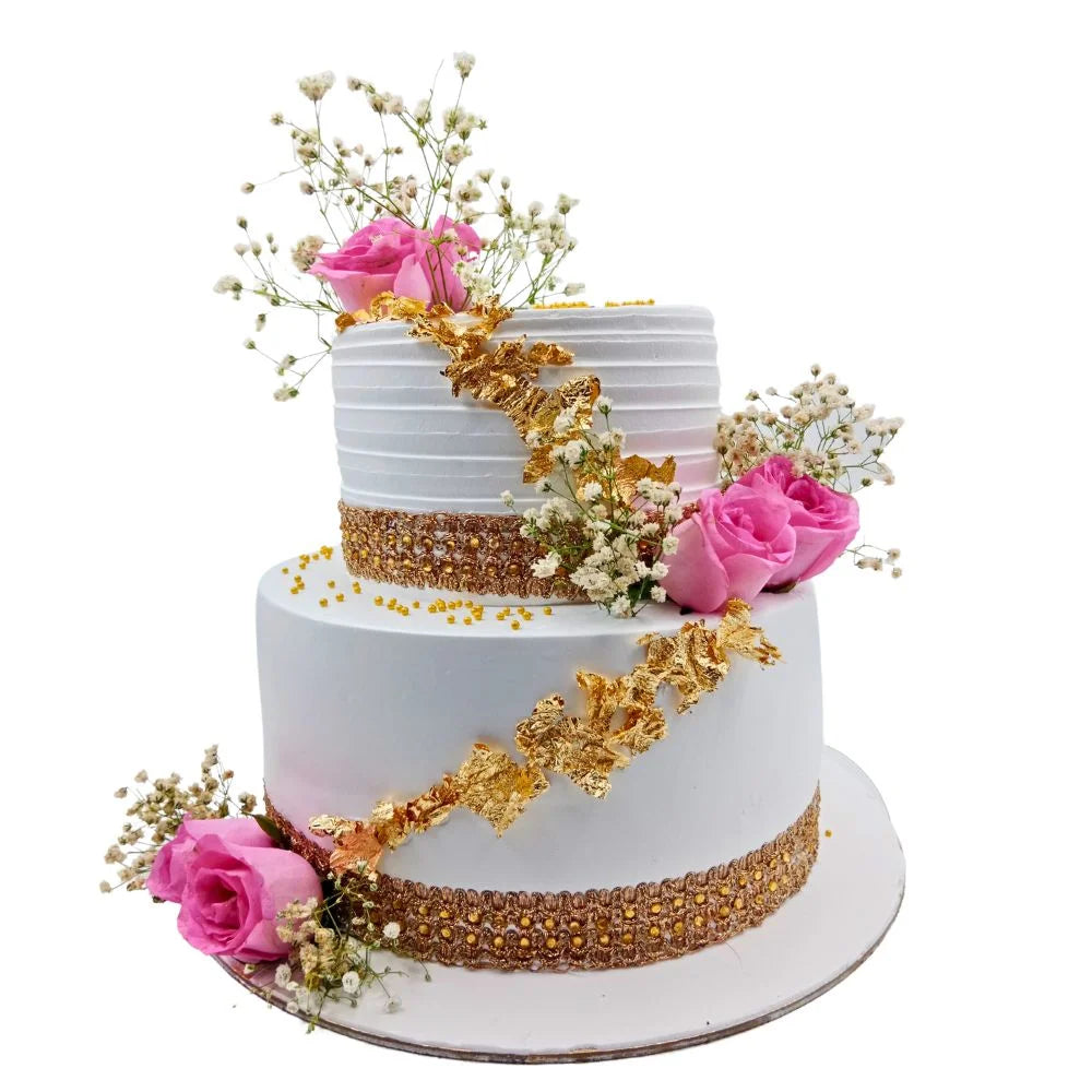 Beautiful 2 Tier  Wedding Cake