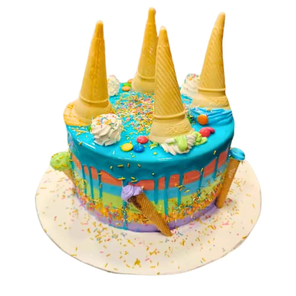 Colourful Ice Cream Cake